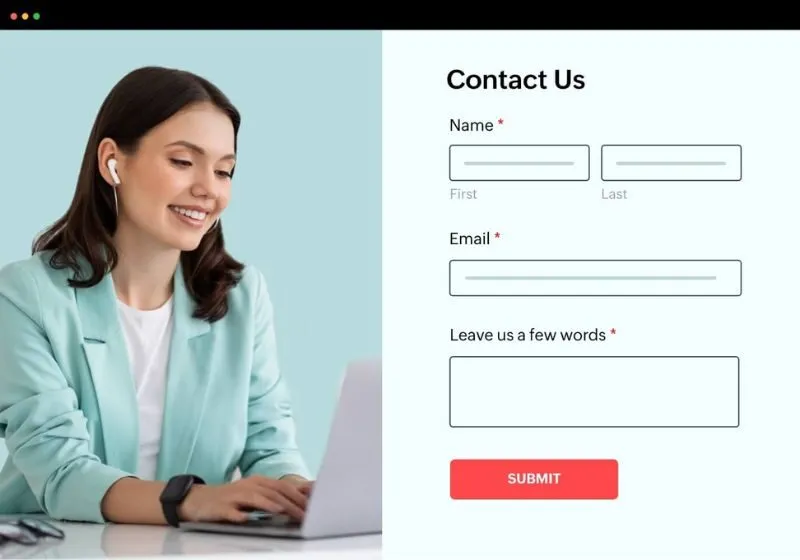 Biểu mẫu liên hệ trực tiếp trên website